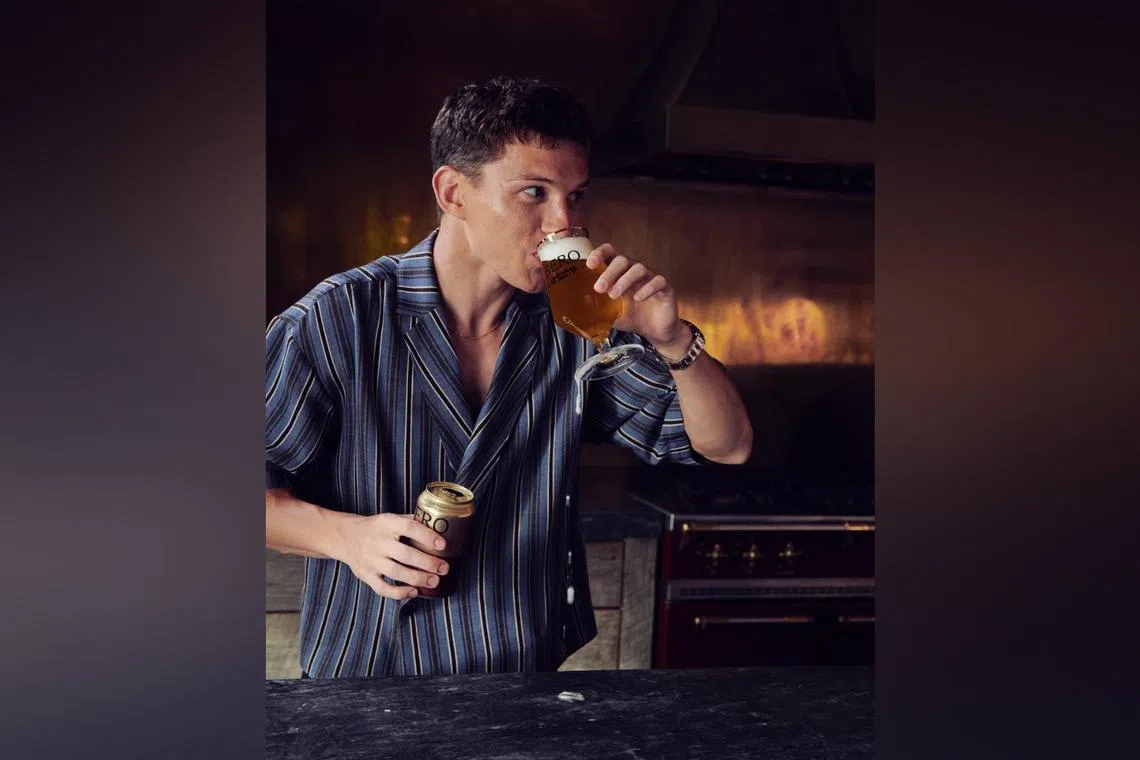 Tom Holland launched a new non-alcoholic beer brand on Oct 16.
