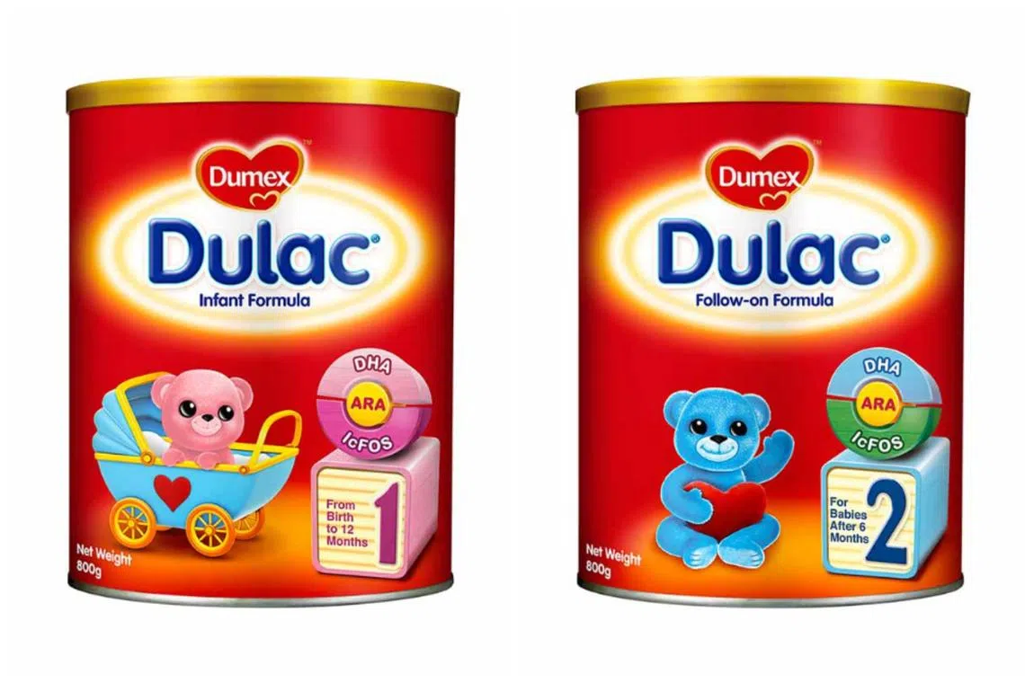 The latest products affected are Dumex Dulac Stage 1 and Dumex Dulac Stage 2, with respective batch numbers 101575737 and 101570779. 