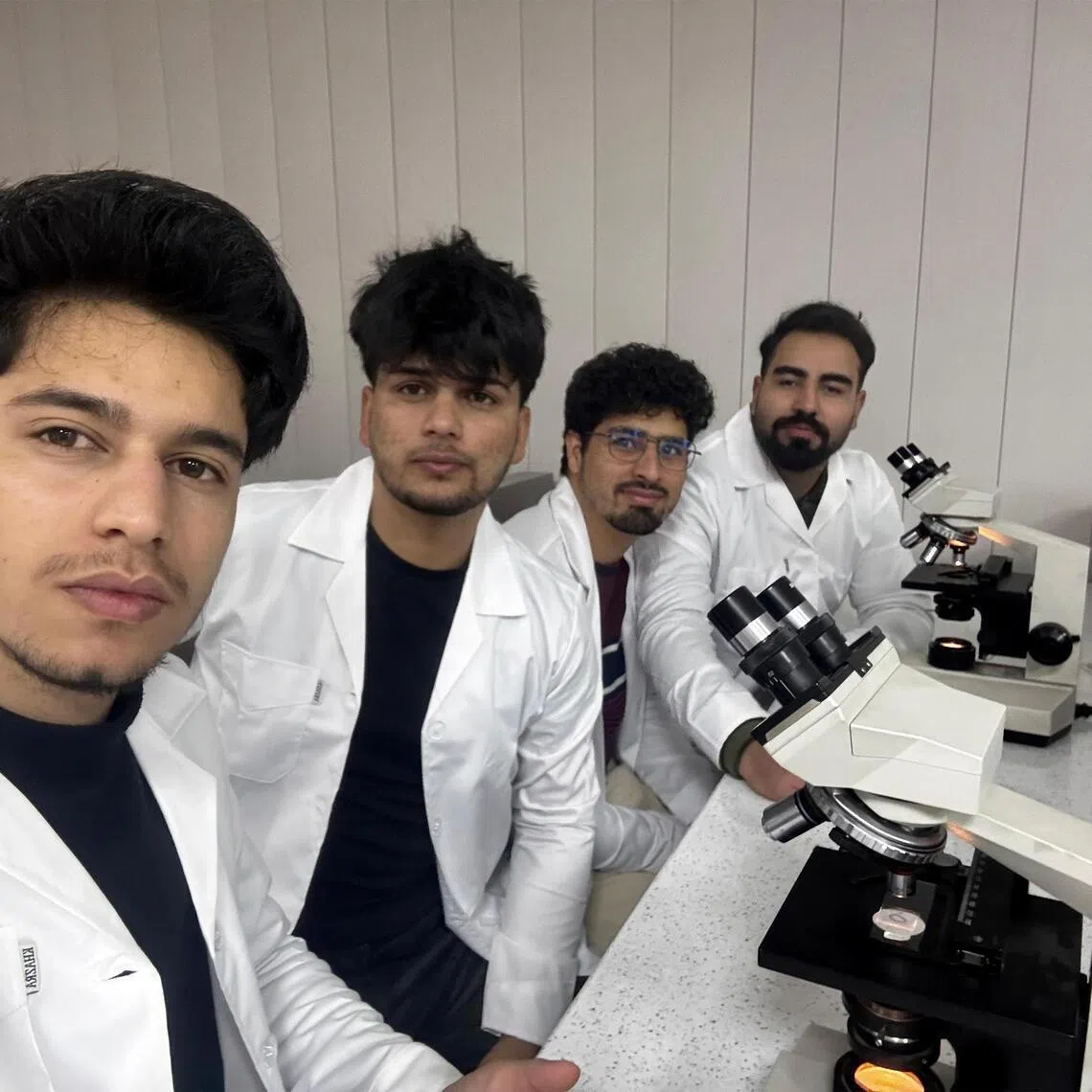 ddmedical - Faizan Nabi (third from left) along with other Indian students at Kerman University of Medical Sciences in Iran. He left Iran on Feb 23 before the start of the ongoing conflict. 

Credit: Faizan Nabi