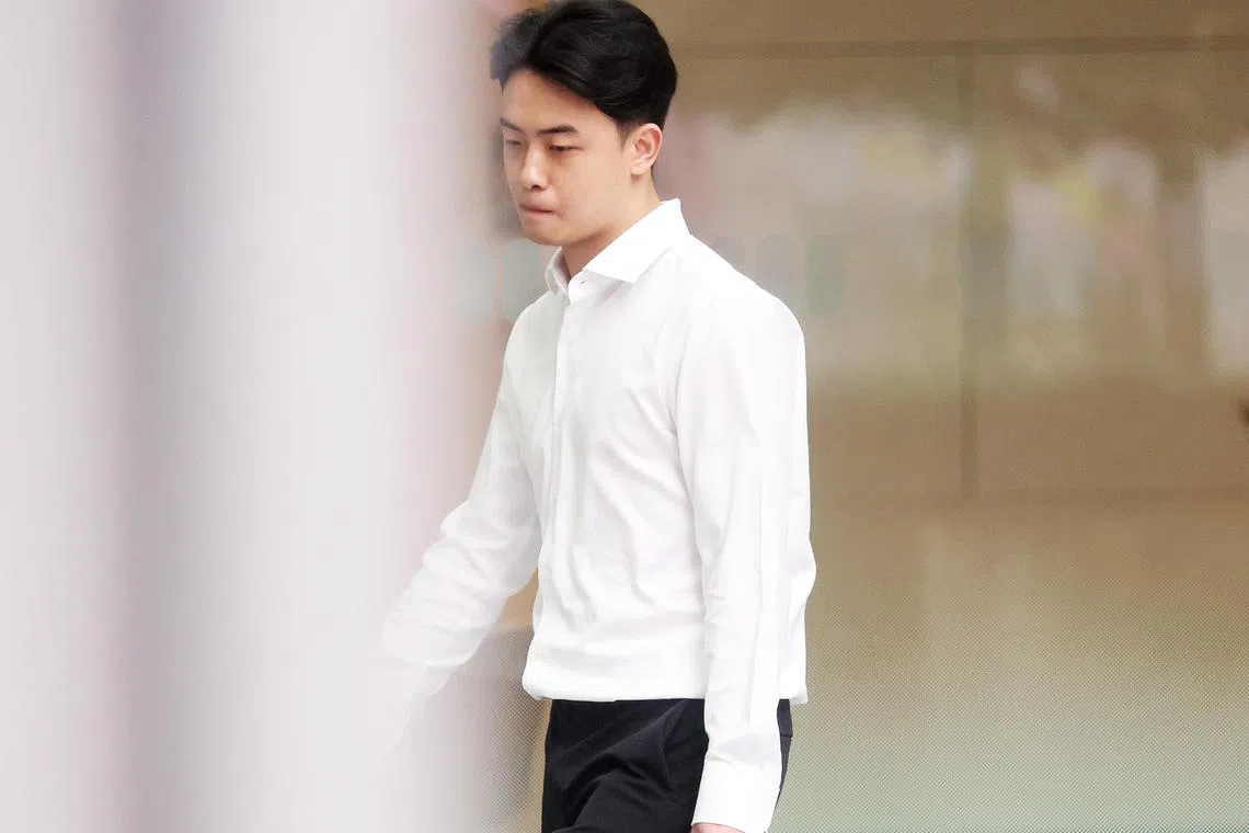 ID confirmed by Photog Kelvin Chng, Shi Ying ST and matthew Zaobao//

Bryan Woo Kah Hou arriving at State Courts on Nov 14, 2023//

5. Bryan Woo Kah Hou: He unlawfully moved into Singapore large sums of money. 

One charge alone involved nearly $2m. 

Pleading guilty at 230pm in 11D (Shiying)