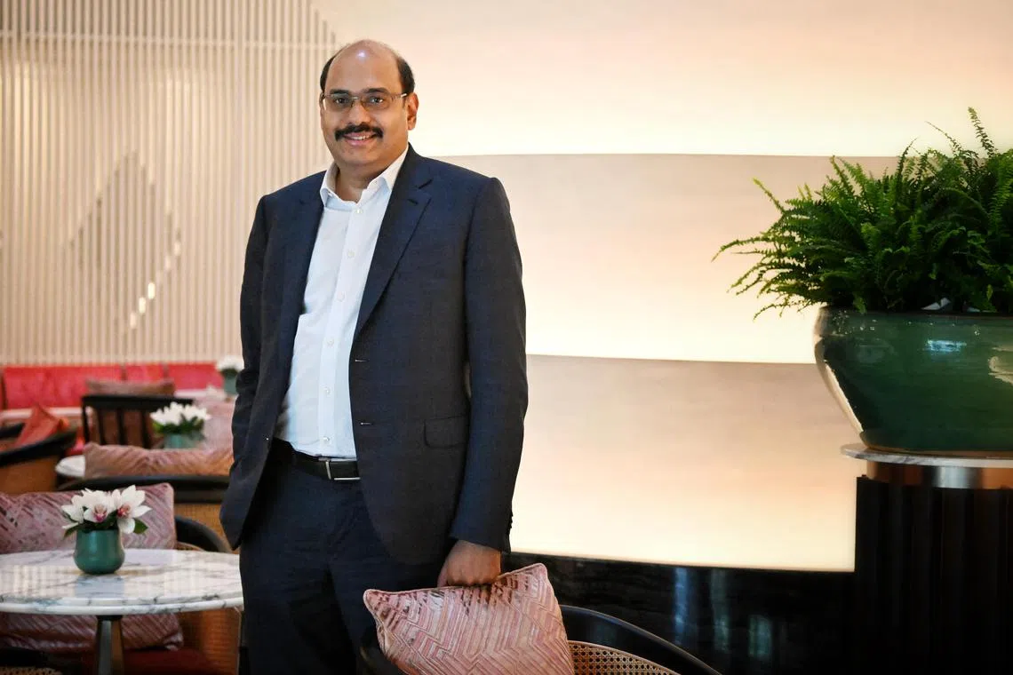 Mr Mahesh Kolli, President and Joint Managing Director of Greenko at the Mandarin Oriental Hotel on Oct 31, 2023.