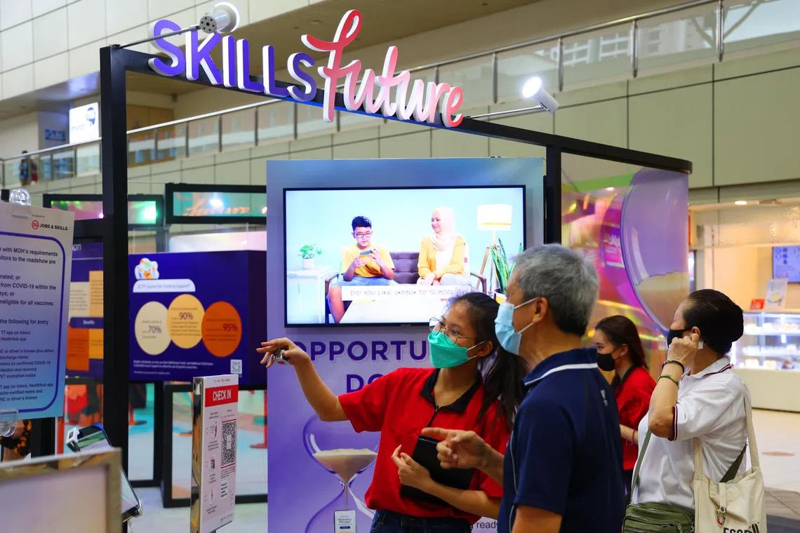 Courses related to skills in the IT, F&B and security sectors saw the highest demand among Singaporeans who used their SkillsFuture Credit. 