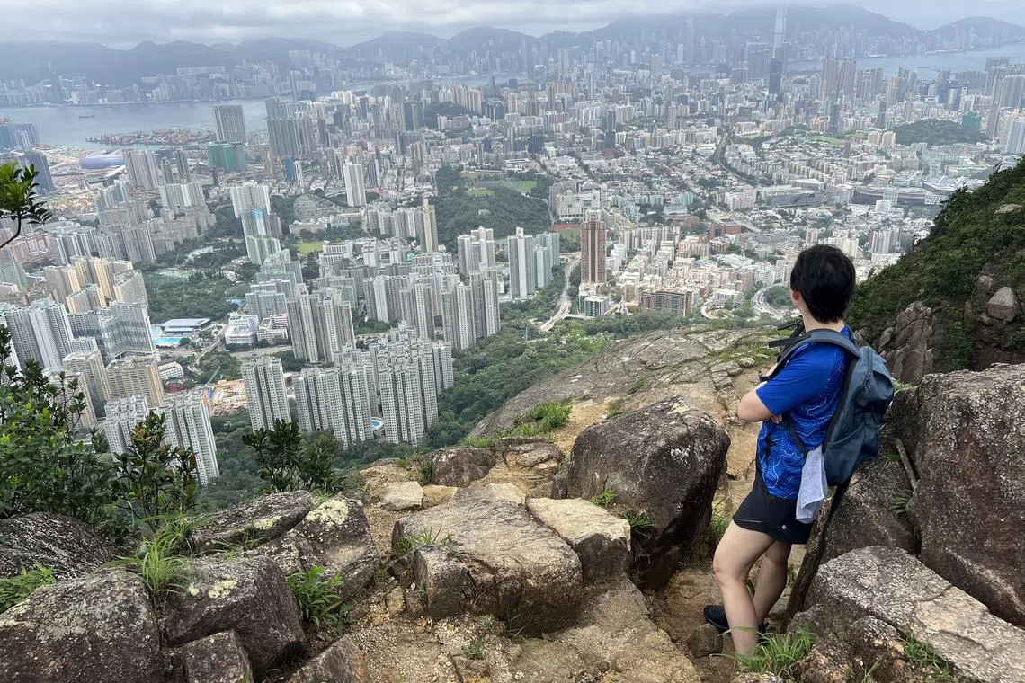 The writer conquered the climb up Lion Rock after an introspective four-hour trek.