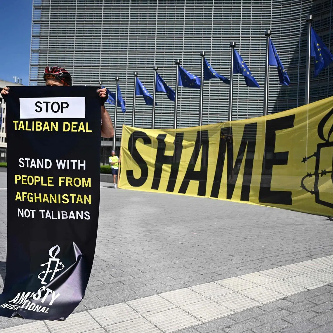 Rights groups have denounced the meeting as legitimising the Taliban government.