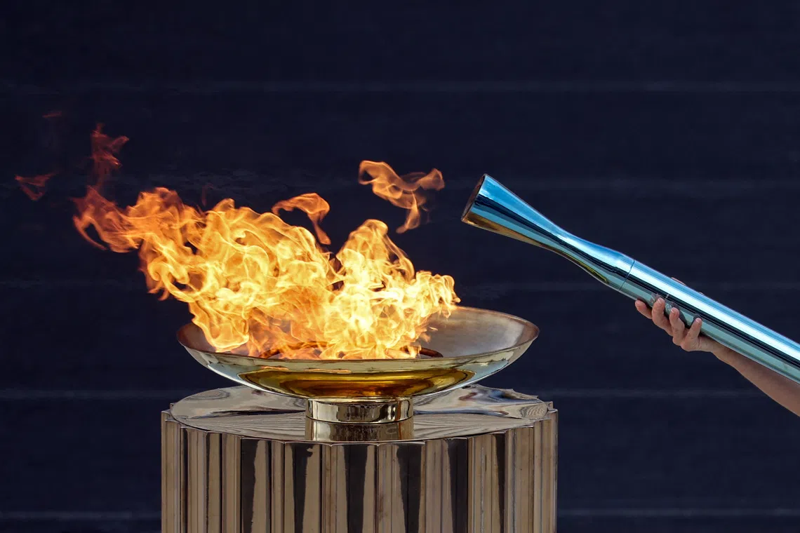 Olympics - Winter Games flame lit at Italy's presidential palace