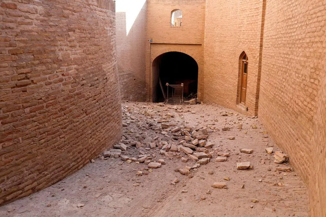 A view of damaged citadel of Herat following the recent earthquake in Herat, Afghanistan, October 11, 2023. REUTERS/Ali Khara