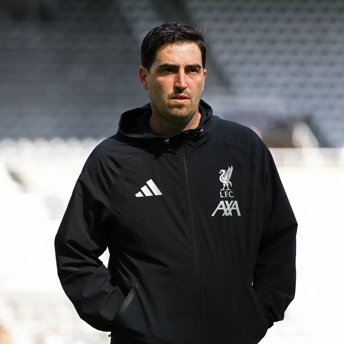 Soccer Football - Premier League - Newcastle United v Liverpool - St James' Park, Newcastle, Britain - August 23, 2026 Liverpool manager Andoni Iraola ahead of the match REUTERS/Scott Heppell