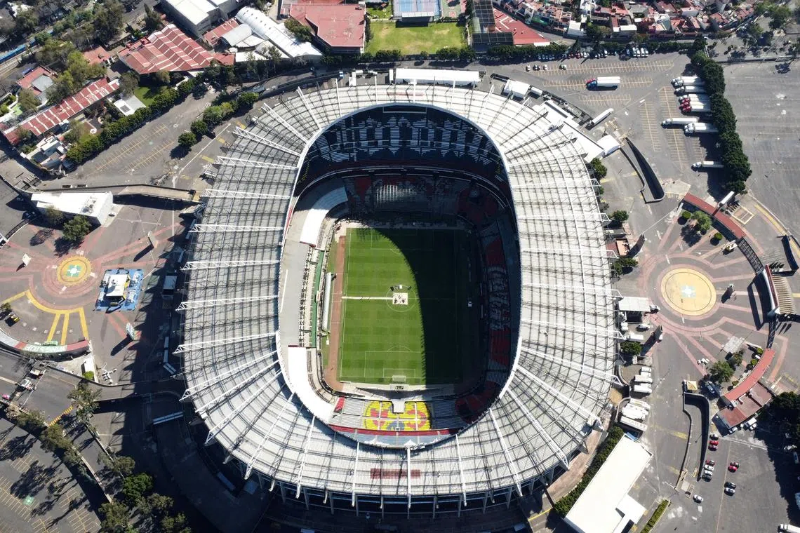 Soccer Football - Mexico - Liga MX - America v Monterrey - Estadio Azteca, Mexico City, Mexico - February 4, 2024 General view of the stadium before the match REUTERS/Henry Romero