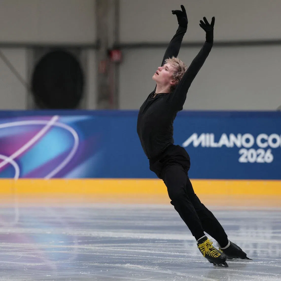 Milano Cortina 2026 Olympics - Figure Skating Training - Milano Ice Skating Arena, Milan, Italy - February 04, 2026. Ilia Malinin of United States during training REUTERS/Amanda Perobelli