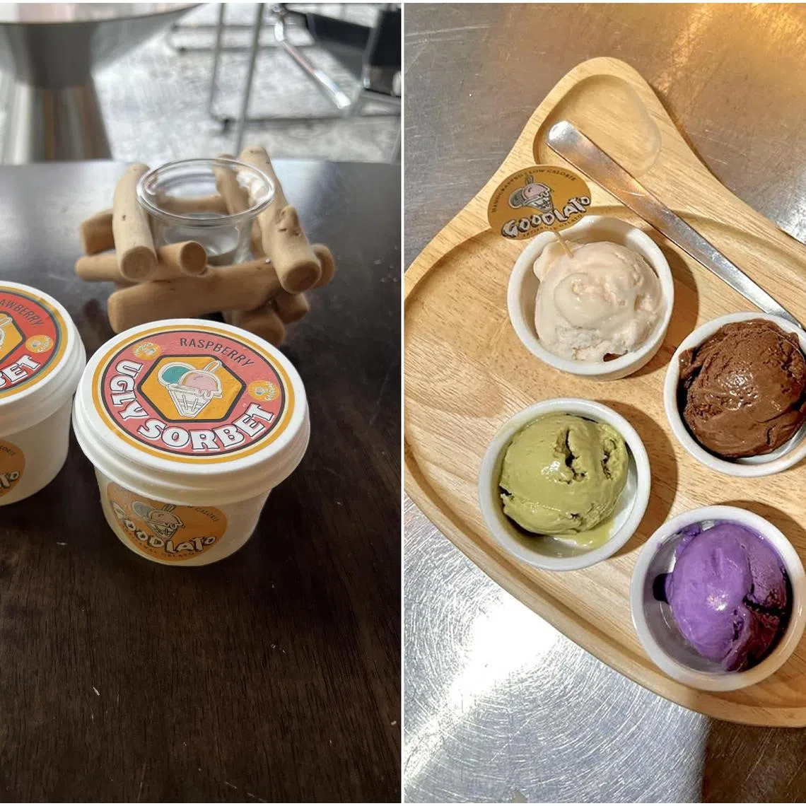 Goodlato’s hand-made ice cream is higher in protein and lower in sugar than other brands.