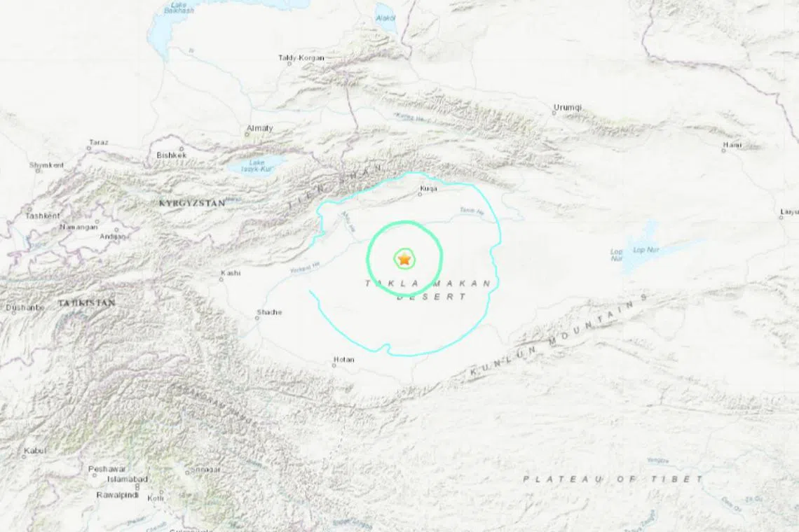 The quake was at a depth of 33km, EMSC said. 