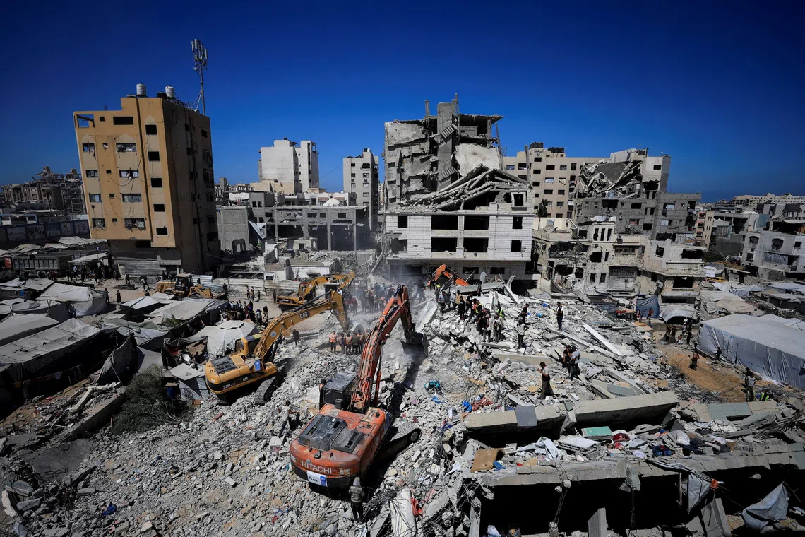 Rescue efforts end after 21 die in collapse of bomb-damaged building in Gaza; 45 saved from rubble