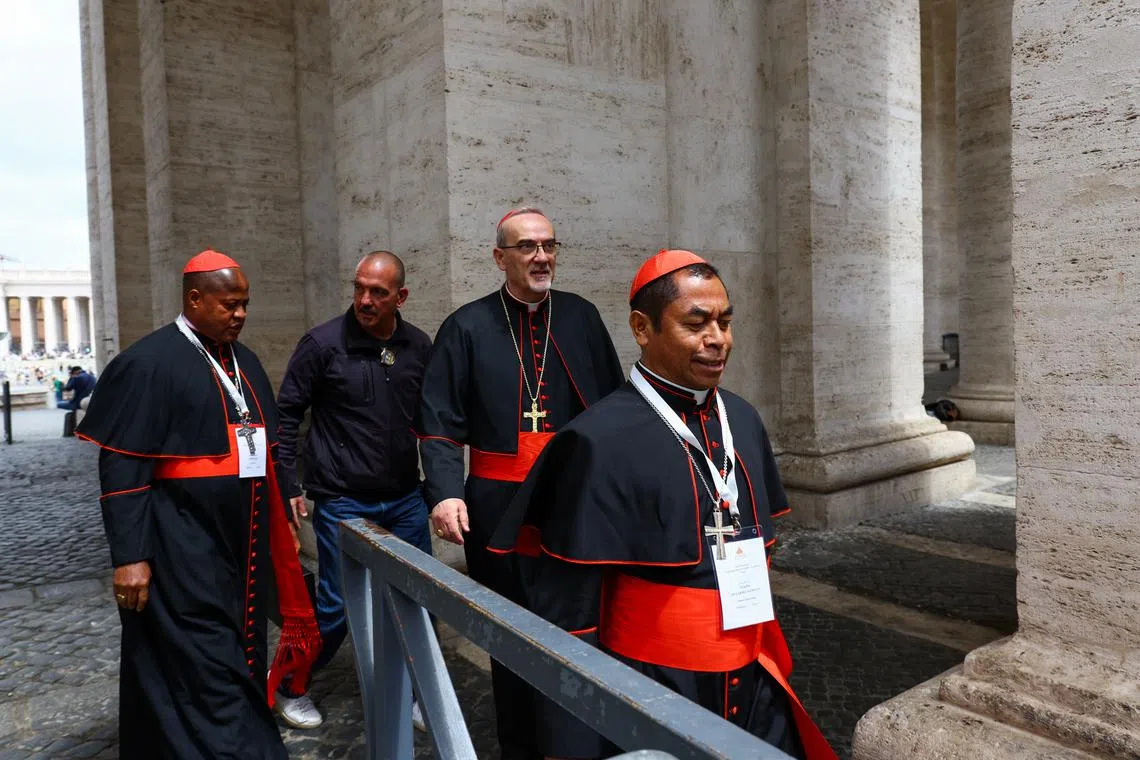 The cardinal elected to succeed Pope Francis following the conclave, which begins on May 7.