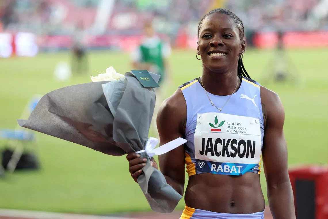 Shericka Jackson's time of 10.65 seconds in the 100m at the Jamaican championships on Friday, ties her with American Marion Jones for fifth on the all-time fastest list.