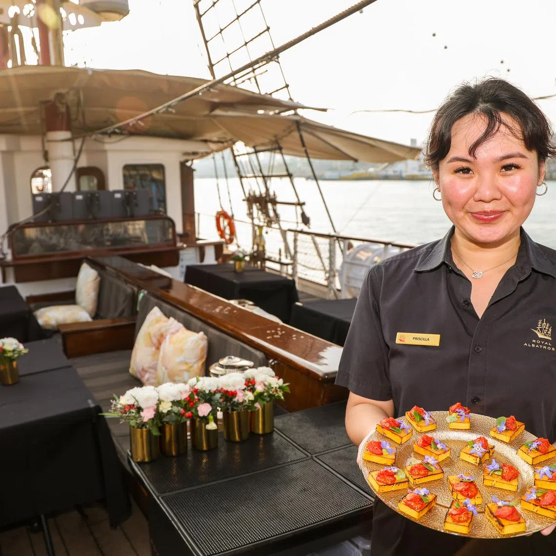 Ms Priscilla Pang, who graduated with a Higher Nitec in Passenger Services from the Institute of Technical Education, had interned with Tall Ship Adventures.