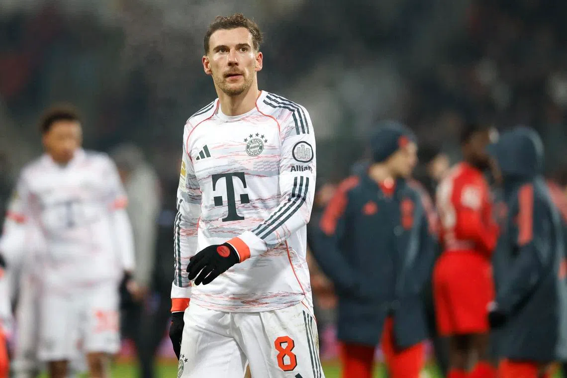 Soccer Football - Bundesliga - 1. FC Heidenheim v Bayern Munich - Voith-Arena, Heidenheim, Germany - December 21, 2025 Bayern Munich's Leon Goretzka after the match REUTERS/Heiko Becker