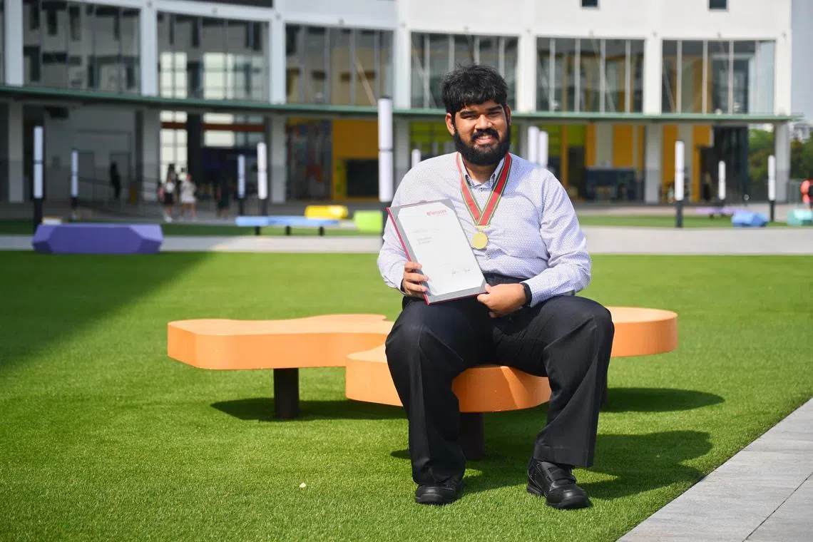 Mr Raphael Joshua graduated in May from Temasek Polytechnic with a diploma in business.