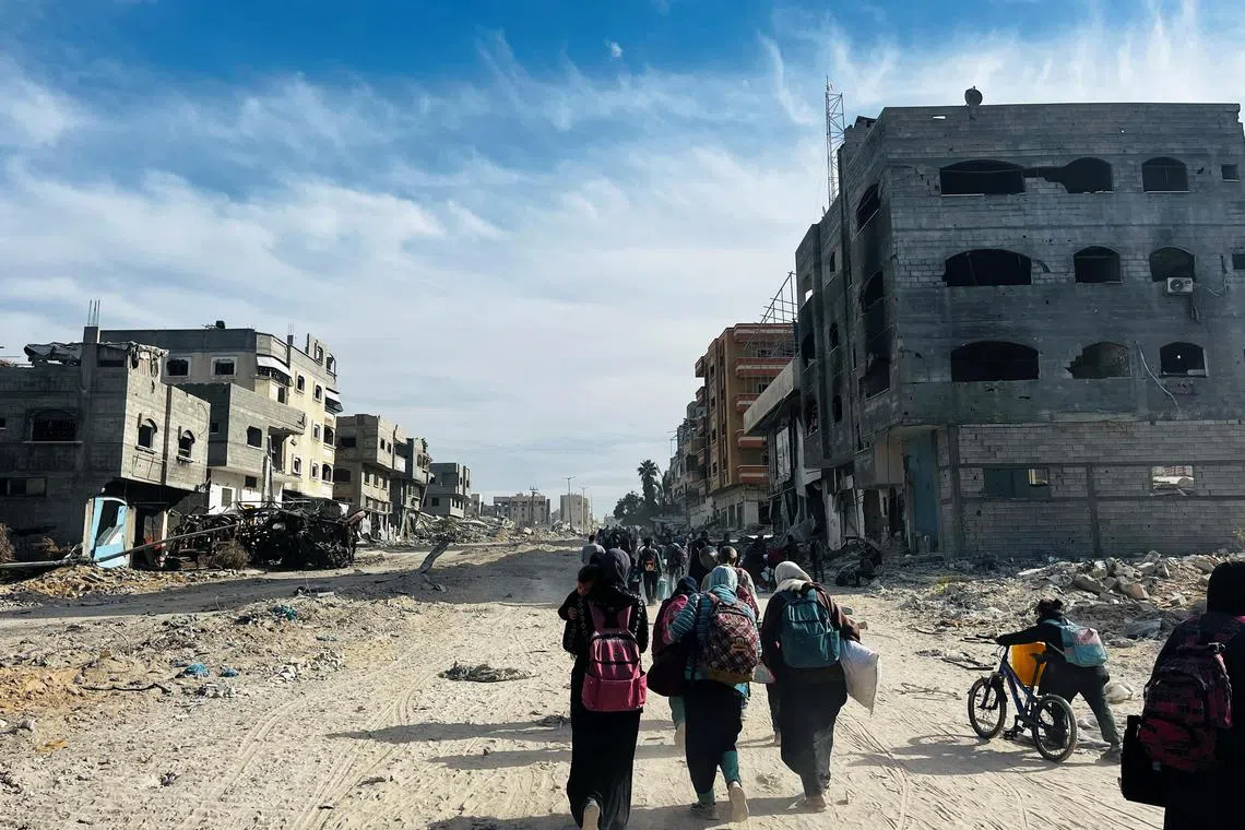 The orders prompted the hurried exodus of families, mostly before dawn, in a westerly direction.  