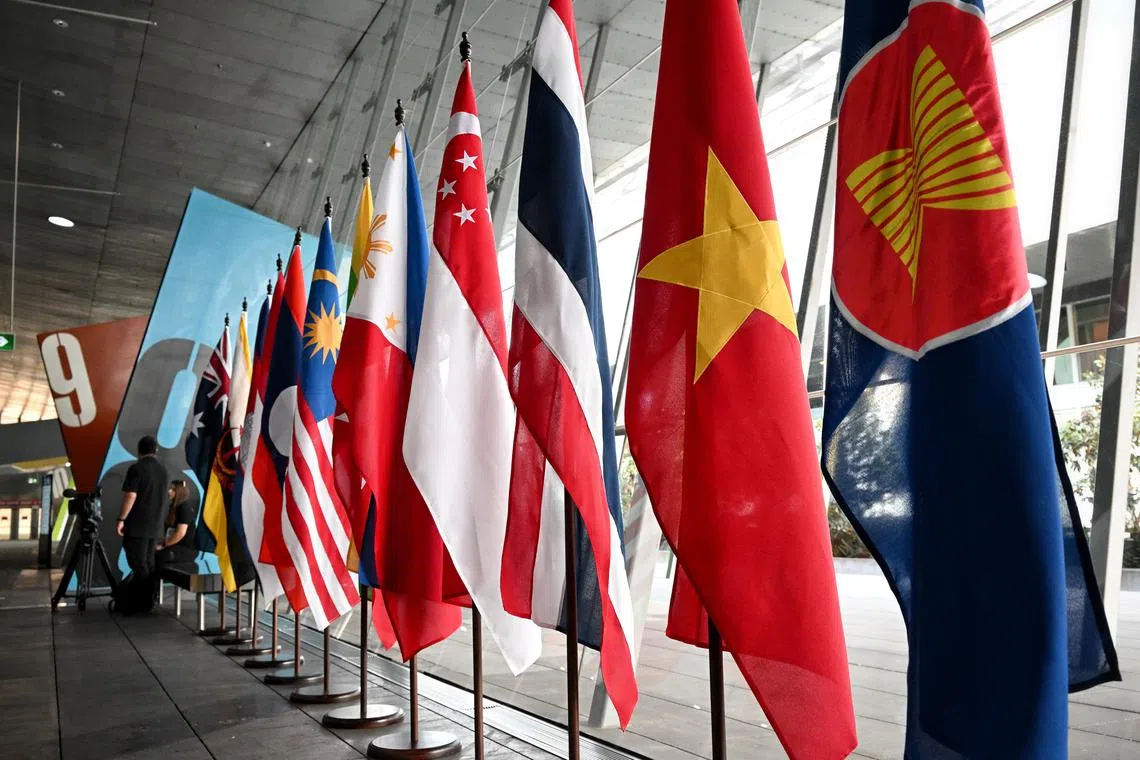 ST20240304_202474779496 Kua Chee Siong/ pixaust04/ 
Generic pix of participants at the Melbourne Convention Centre for the 2024 ASEAN-Australia Special Summit in Melbourne, Australia on Mar 4, 2024.