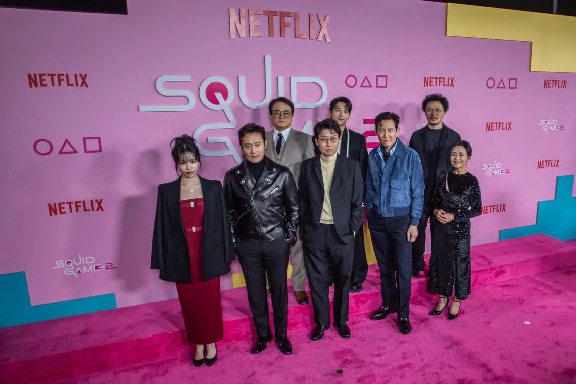 The director and cast of Squid Game 2. The latest series has drawn mixed reactions from critics and viewers.