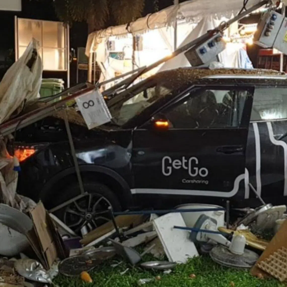 A 66-year-old female stall attendant was pronounced dead at the scene of the accident.