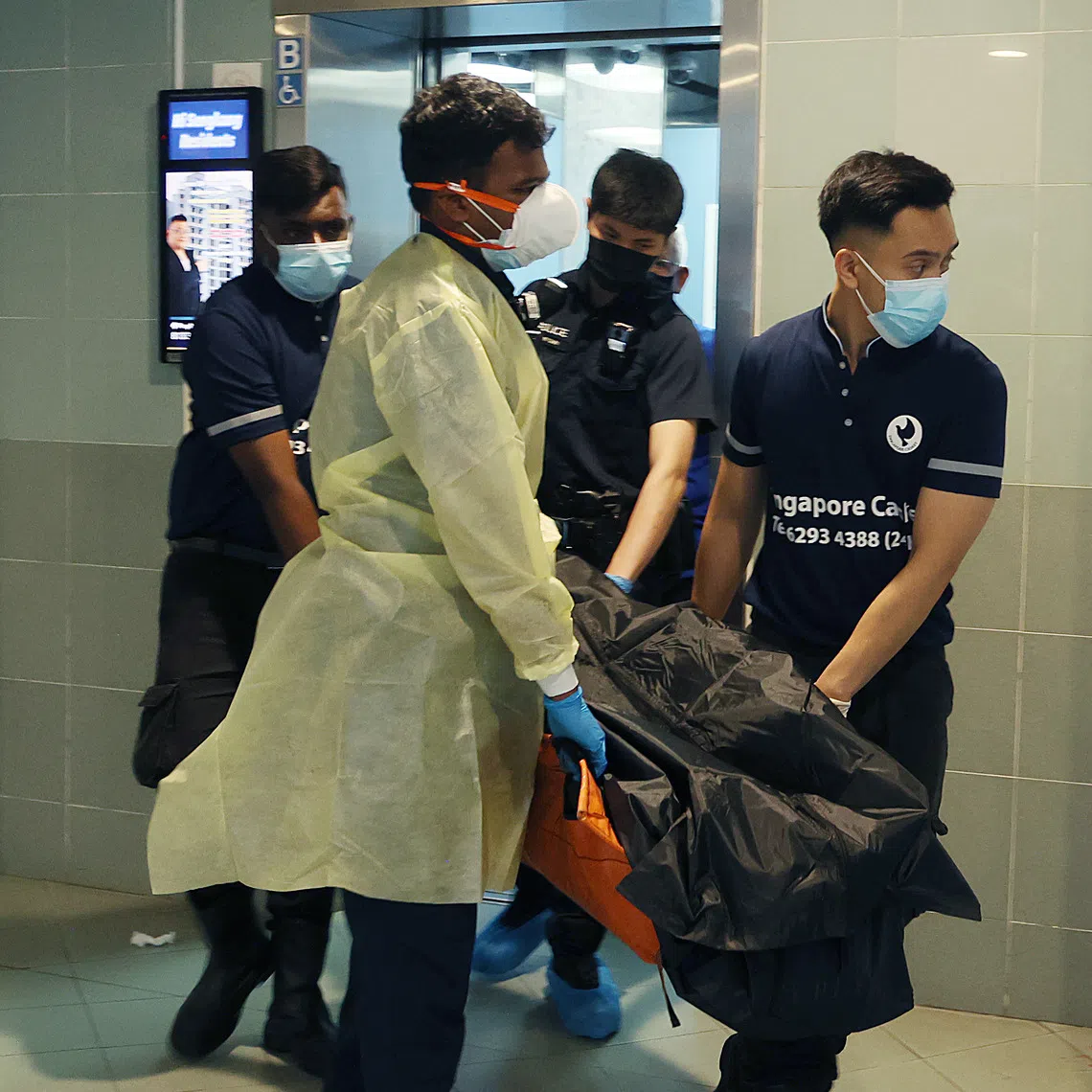 The bodies were discovered at 1.35pm on Oct 6 in a flat on the eighth floor of Block 324D Sengkang East Way.