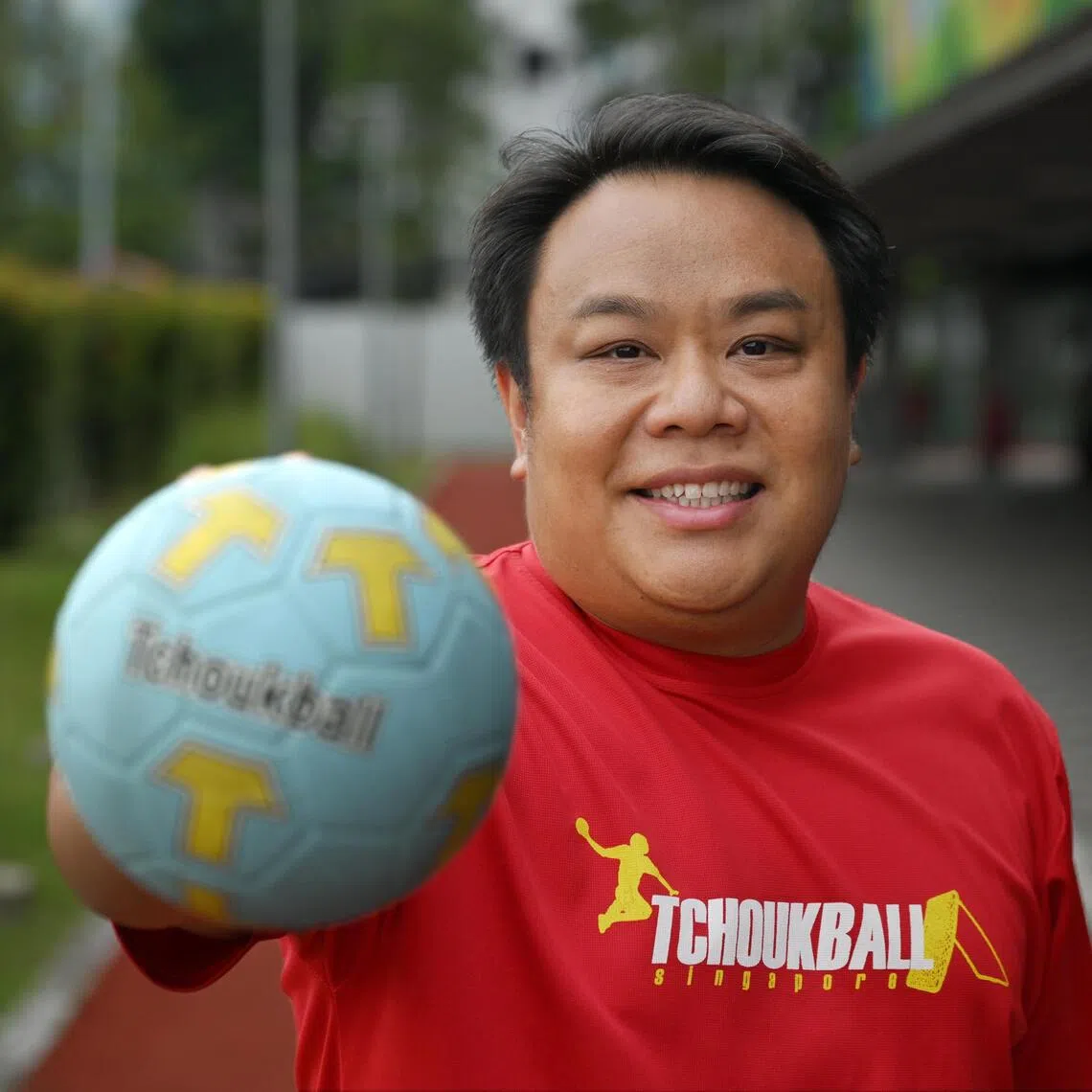 Delane Lim, president of the International Tchoukball Federation, and the general secretary of Tchoukball Association of Singapore on Aug 27.