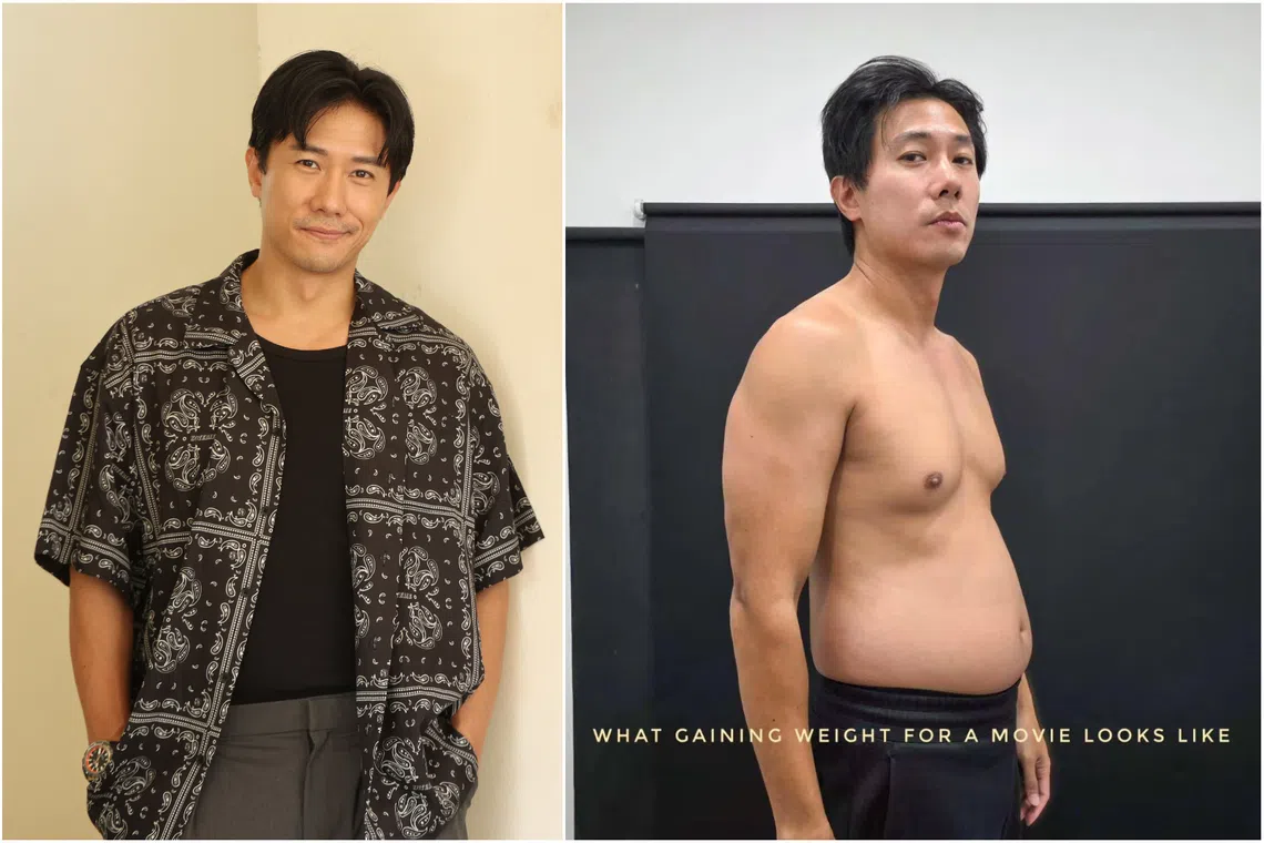 Actor Desmond Tan gained weight for his role as an ex-convict in upcoming film Pace.