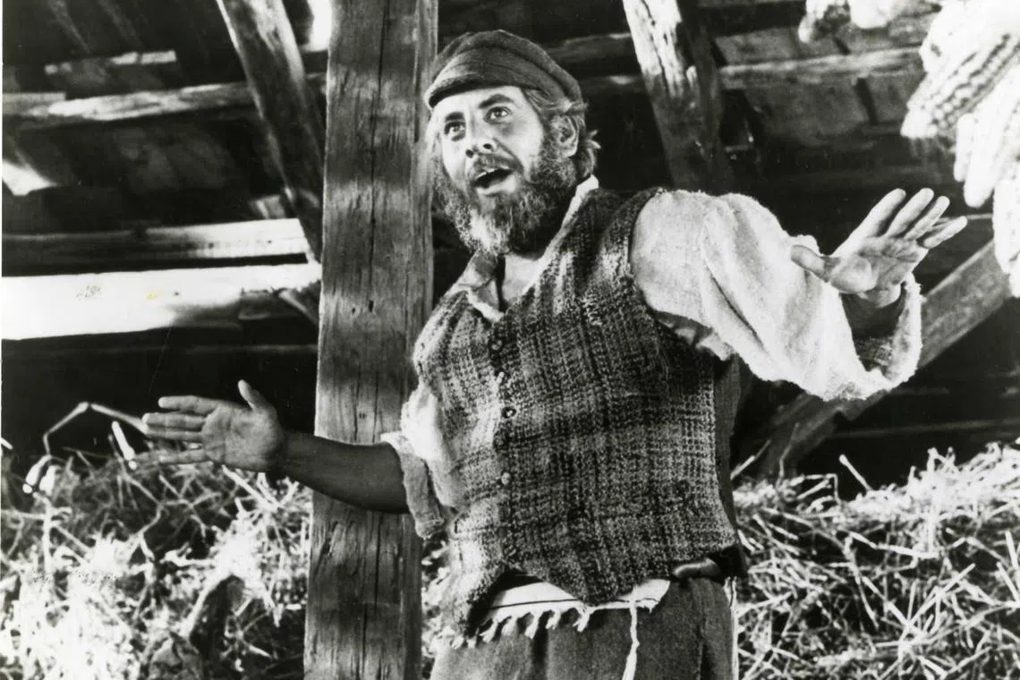Actor Chaim Topol was best known for his role as Tevye the dairyman in the musical Fiddler On The Roof.