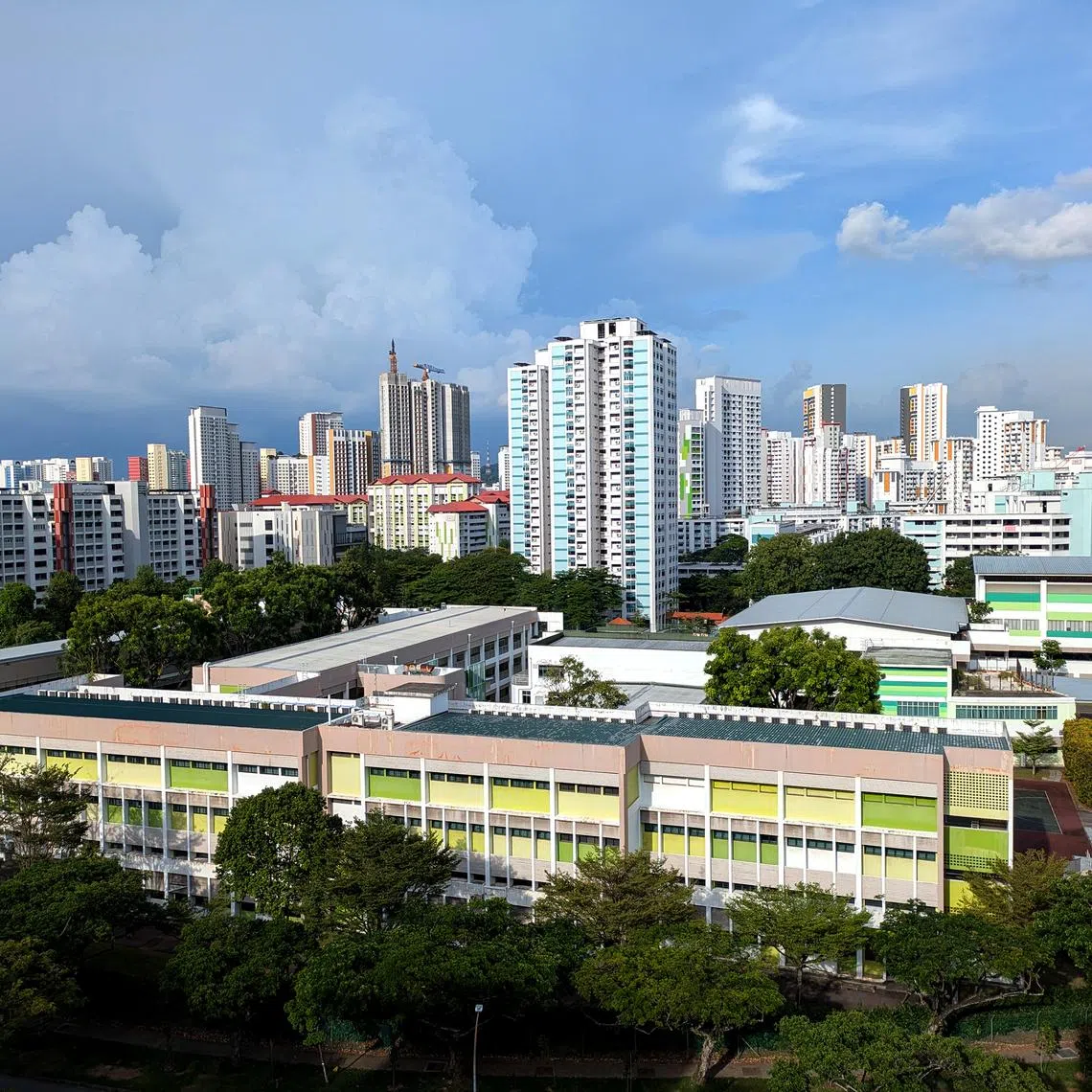 The former Shuqun Secondary School site in Jurong East Street 21. 