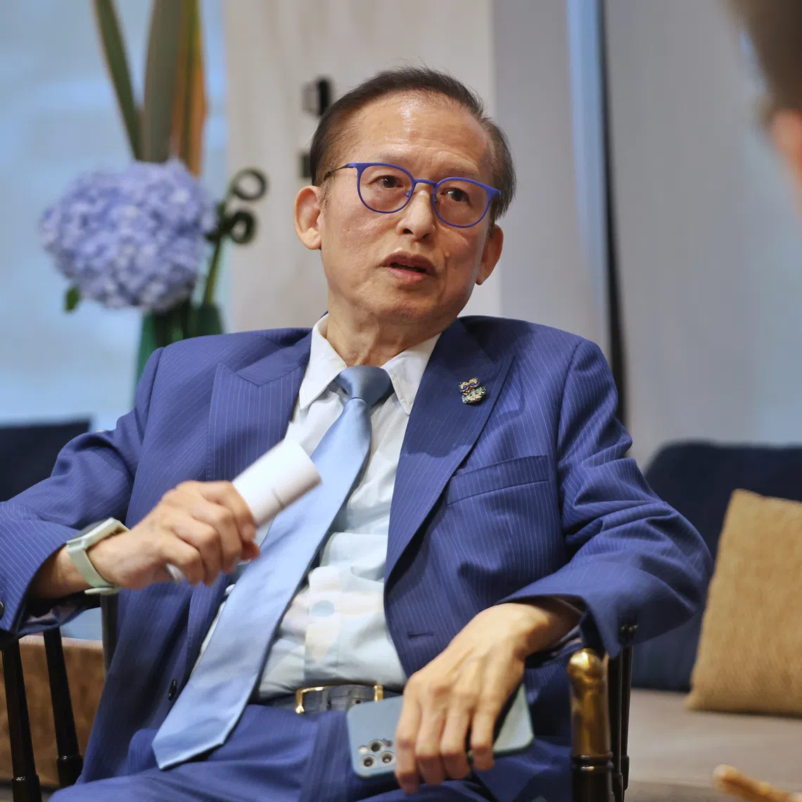 City Developments chairman Kwek Leng Beng speaking to media in an interview on the sidelines of the Star of Hope Gala on Sept 15.