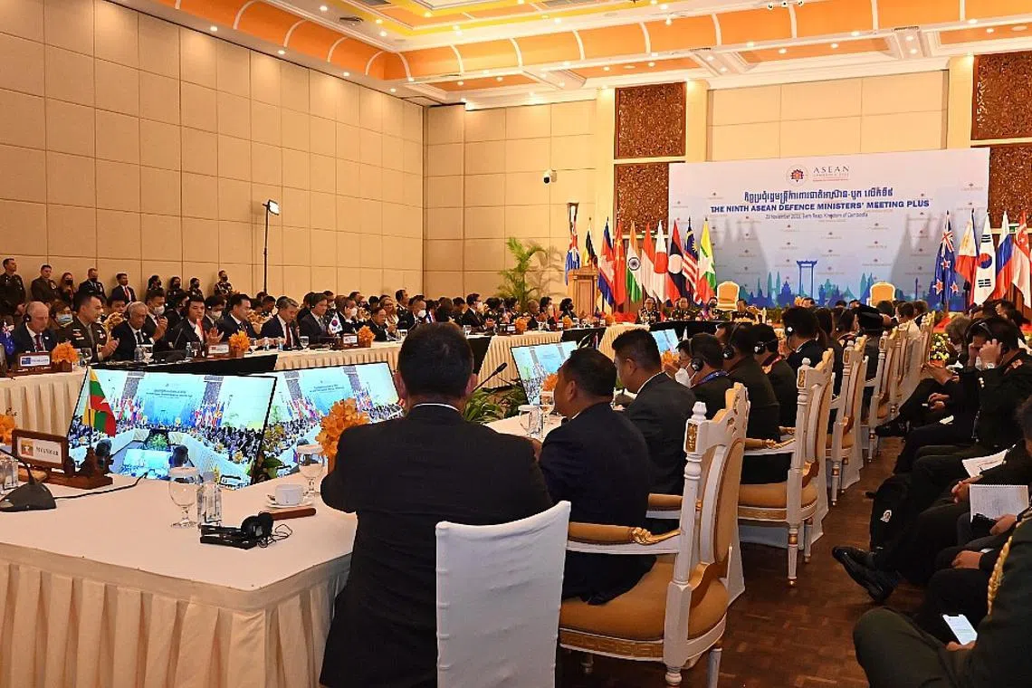The joint declaration reaffirmed the ADMM-Plus countries’ commitment to promoting peace and security in the region.