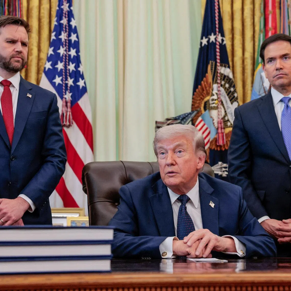 Statements by US Vice-President J.D. Vance (left) and Secretary of State Marco Rubio (right) have at times diverged over the past week, especially on the subject of Israel.
