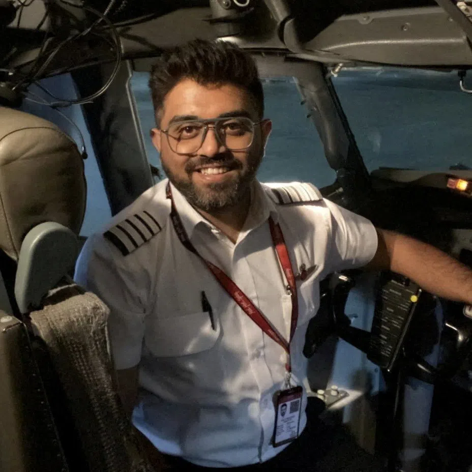 Indian pilot Smit Machchhar, who the leaders of Israel and India hailed as a hero for saving passengers after he was stabbed by his colleague in an alleged attempt to crash a flydubai plane on Wednesday, smiles in an unidentified location in this undated handout image released on September 30, 2026.  Israel Foreign Ministry/Handout via REUTERS