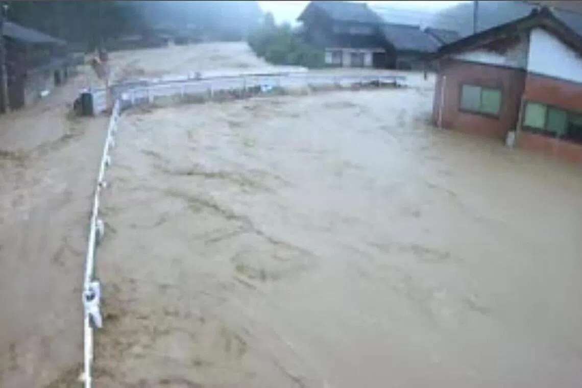 The Japan Meteorological Agency issued a Level 5 warning, the highest warning for heavy rain, indicating that a disaster has likely occurred or is imminent.