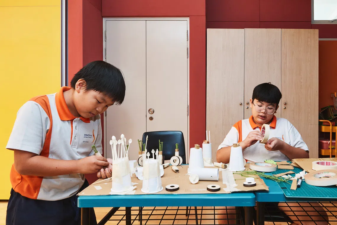 pupils crafting