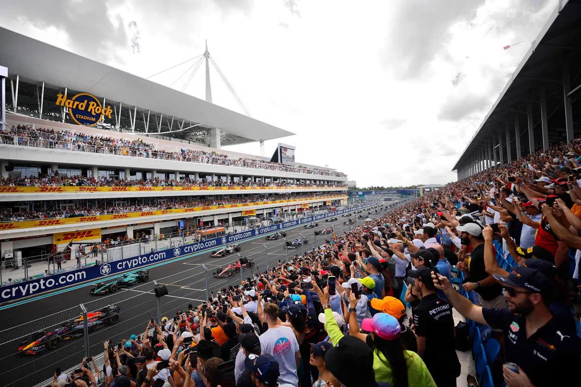 Sunday’s race was the second Grand Prix held in Miami, with the event taking place around Hard Rock Stadium.