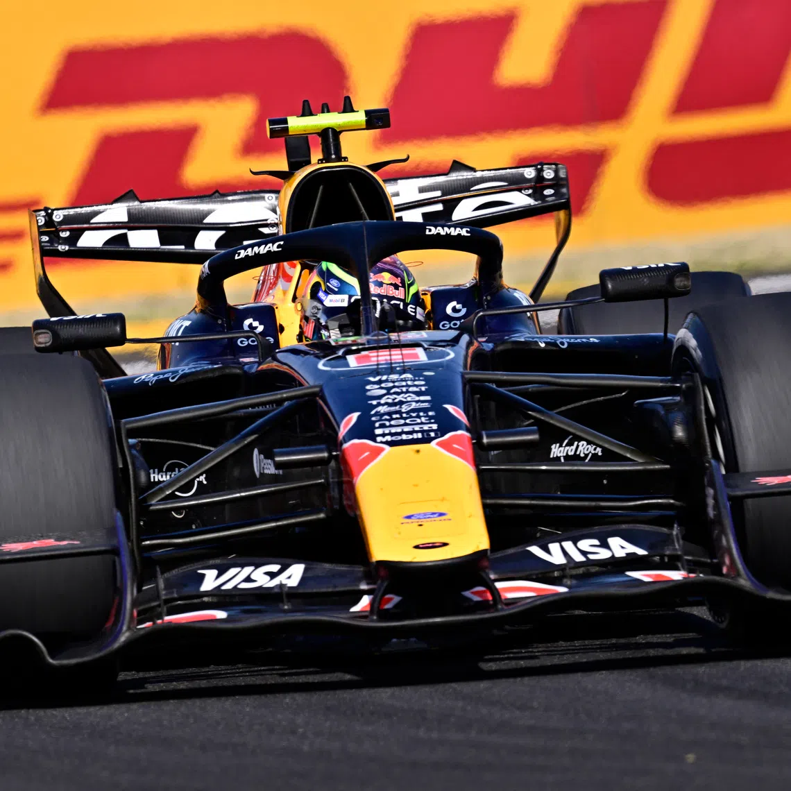 Red Bull’s Isack Hadjar in action during the Hungarian Grand Prix in July 2026. He will continue alongside Max Verstappen in an unchanged line-up next season.