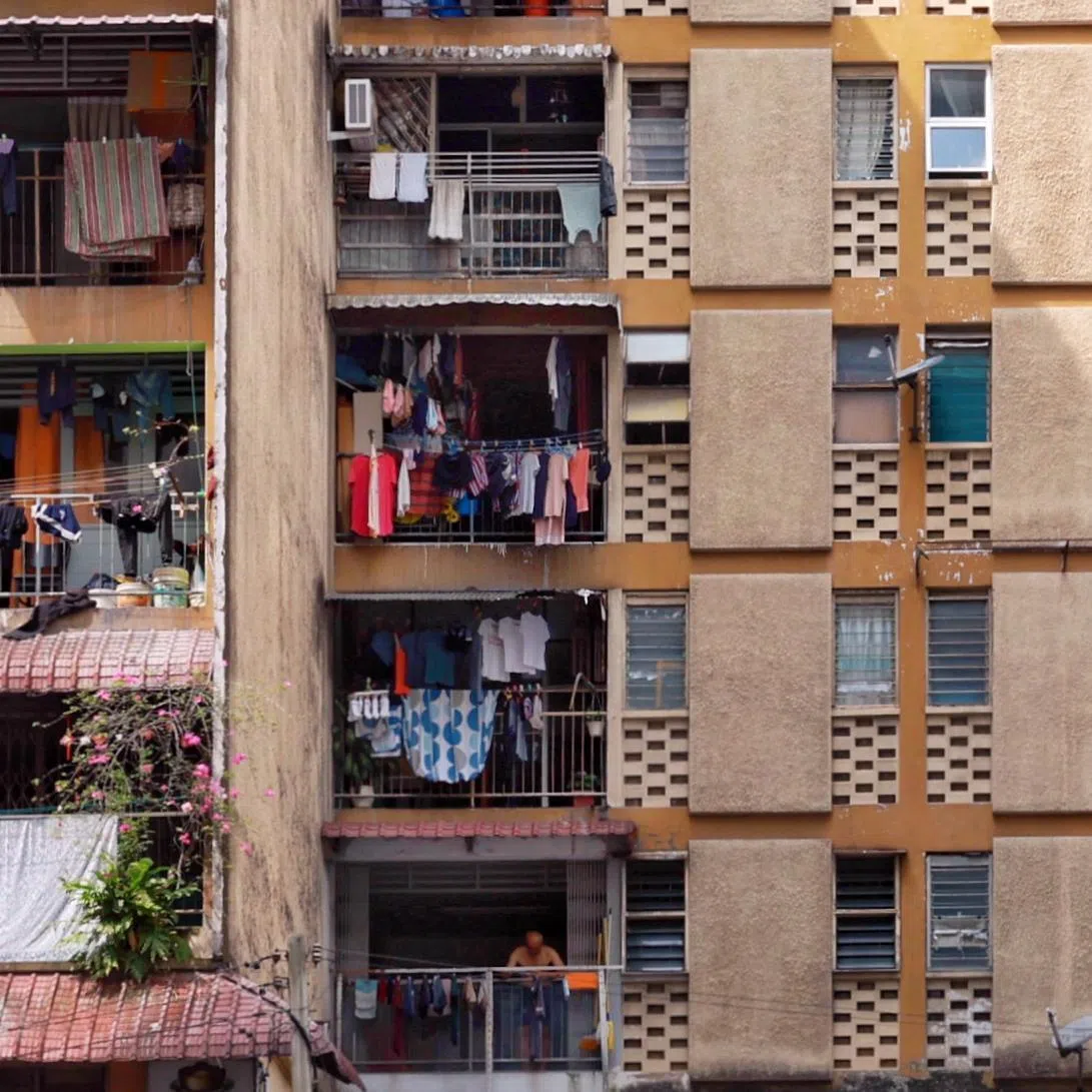 Facade of housing in Bukit Bintang. According to Napic, a total of 14,201 completed residential units worth $869 million remained unsold as of the first quarter of 2026.