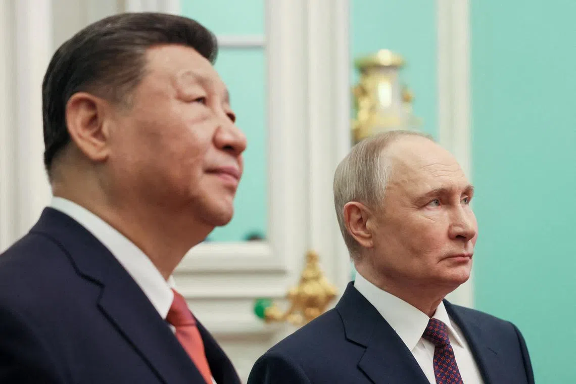 Russian President Vladimir Putin landed in the northern Chinese city of Tianjin on Aug 31 to attend a summit hosted by counterpart Xi Jinping with around 20 other world leaders.