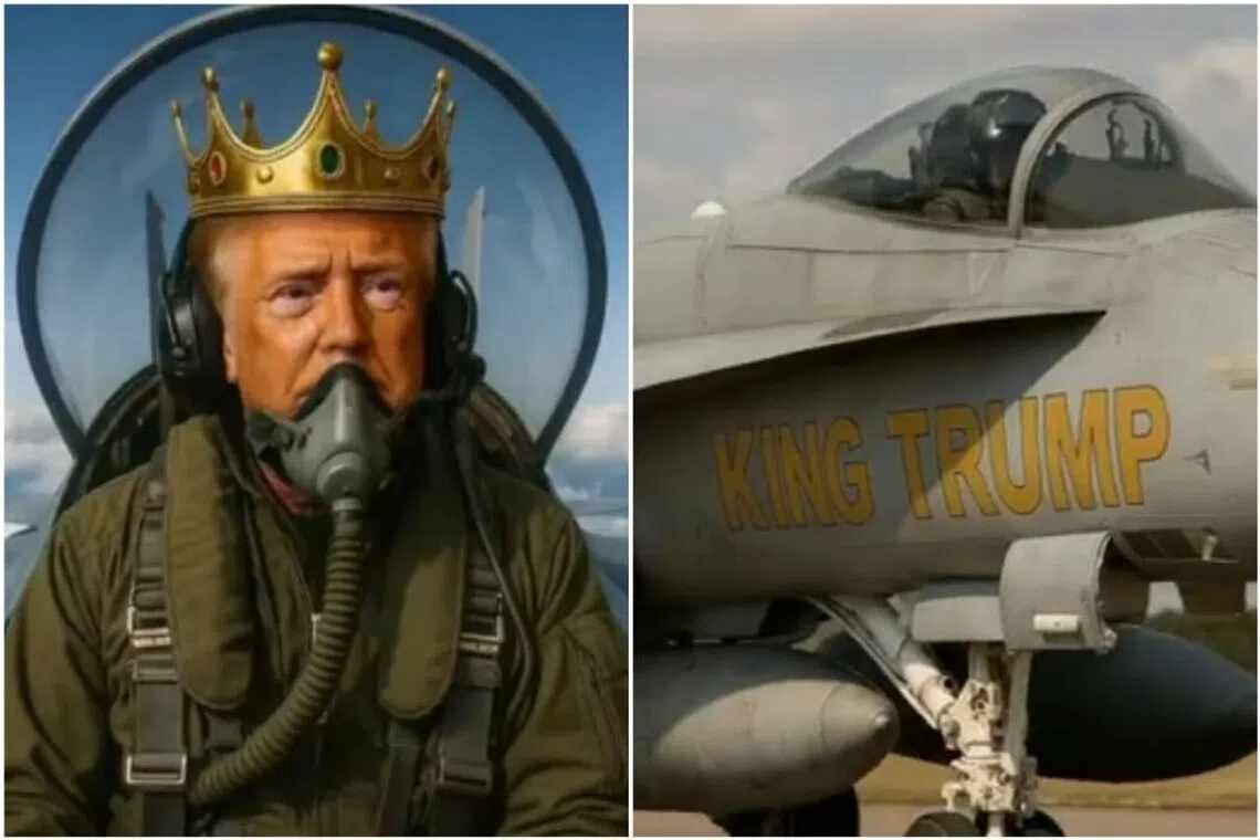 The short video was posted on the same day that protesters participated in a daylong mass demonstration, known as “No Kings,” against the Trump administration. 