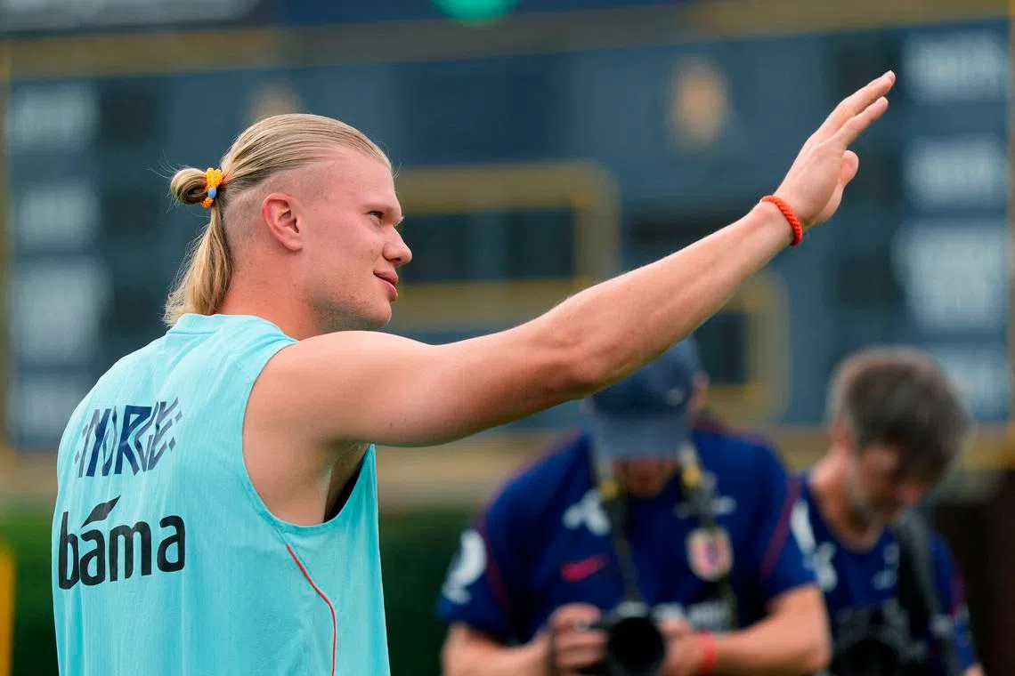 Soccer Football - FIFA World Cup 2026 - Norway Training  - UNC Greensboro, Greensboro, North Carolina, U.S. - June 10, 2026 Norway's Erling Haaland during training IMAGN IMAGES via Reuters/Chuck Burton
