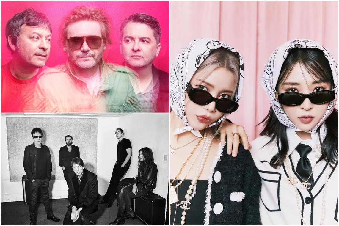 (Clockwise from top left) British band Manic Street Preachers, Mamamoo+ and Suede.