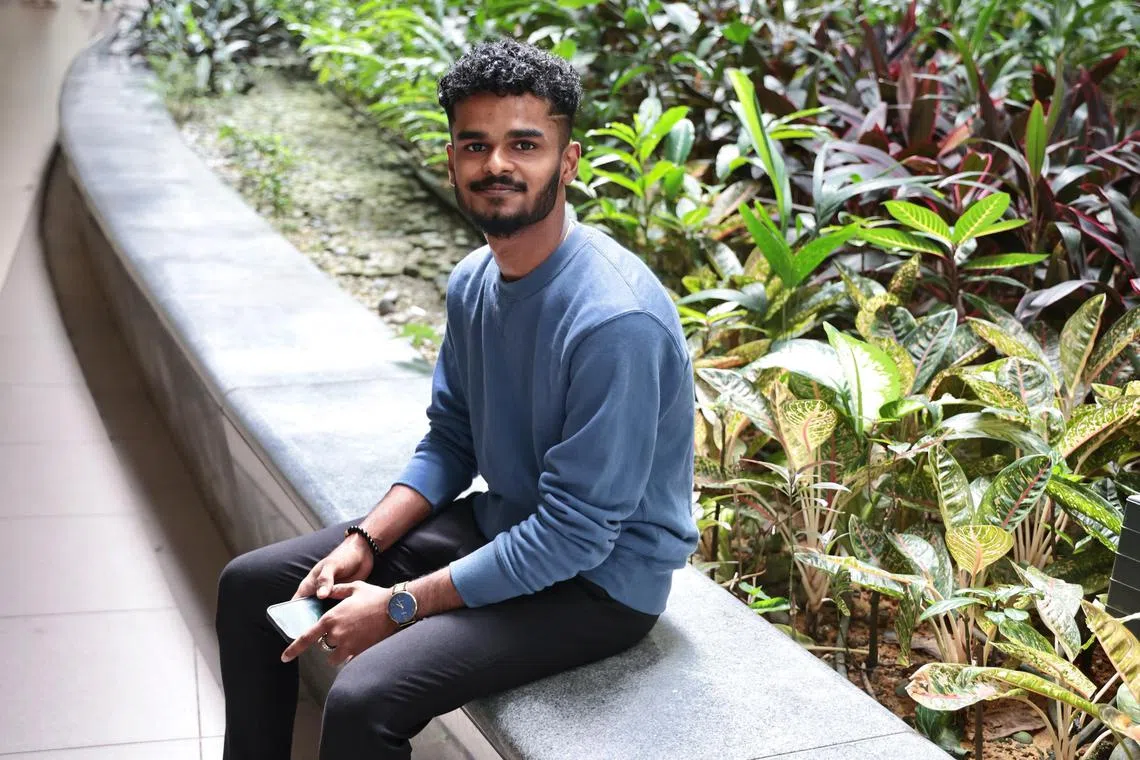 Mr Ameerjan bin Sahul Hassan, an 18-year-old ITE student, had more time to study and relax after receiving the Sinda ITE Allowance.