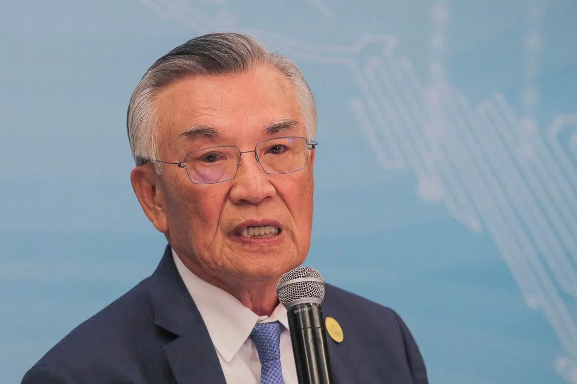 Taiwan's APEC representative Lin Hsin-i speaks during a news conference on the sidelines of the Asia-Pacific Economic Cooperation (APEC) summit, in Lima, Peru November 16, 2024. REUTERS/Gerardo Marin