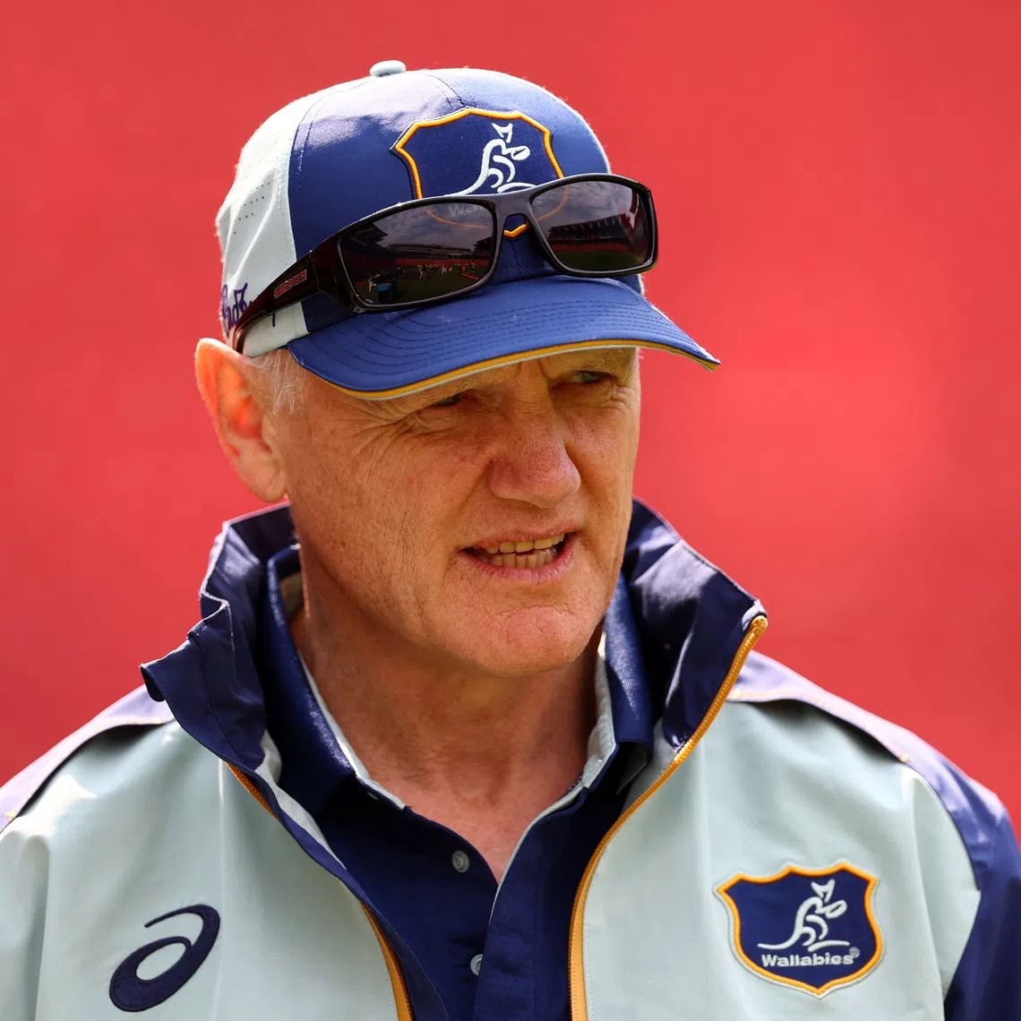 Rugby Union - Rugby Championship - Australia Captain's Run - Ellis Park Stadium, Johannesburg, South Africa - August 15, 2025  Australia head coach Joe Schmidt during training REUTERS/Siphiwe Sibeko