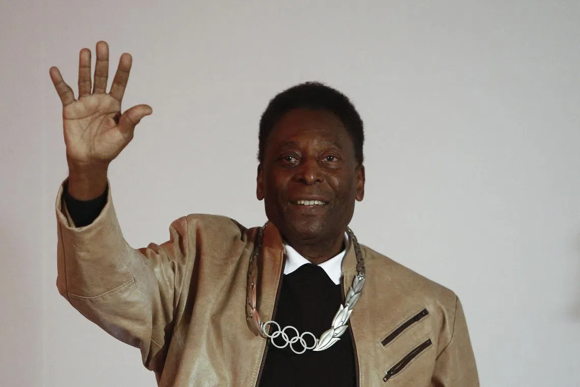 Brazil legend Pele, seen in his file photo taken in June 2016, said he was in hospital for a monthly visit.