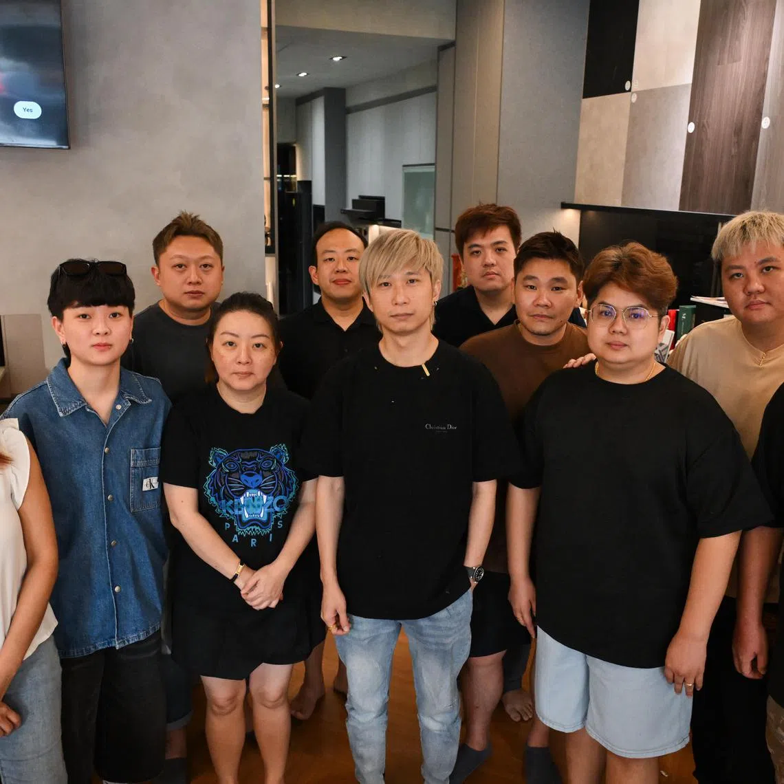 Some of the interior designers who said they were owed commissions gathered on Aug 28 to share their plight with the media.