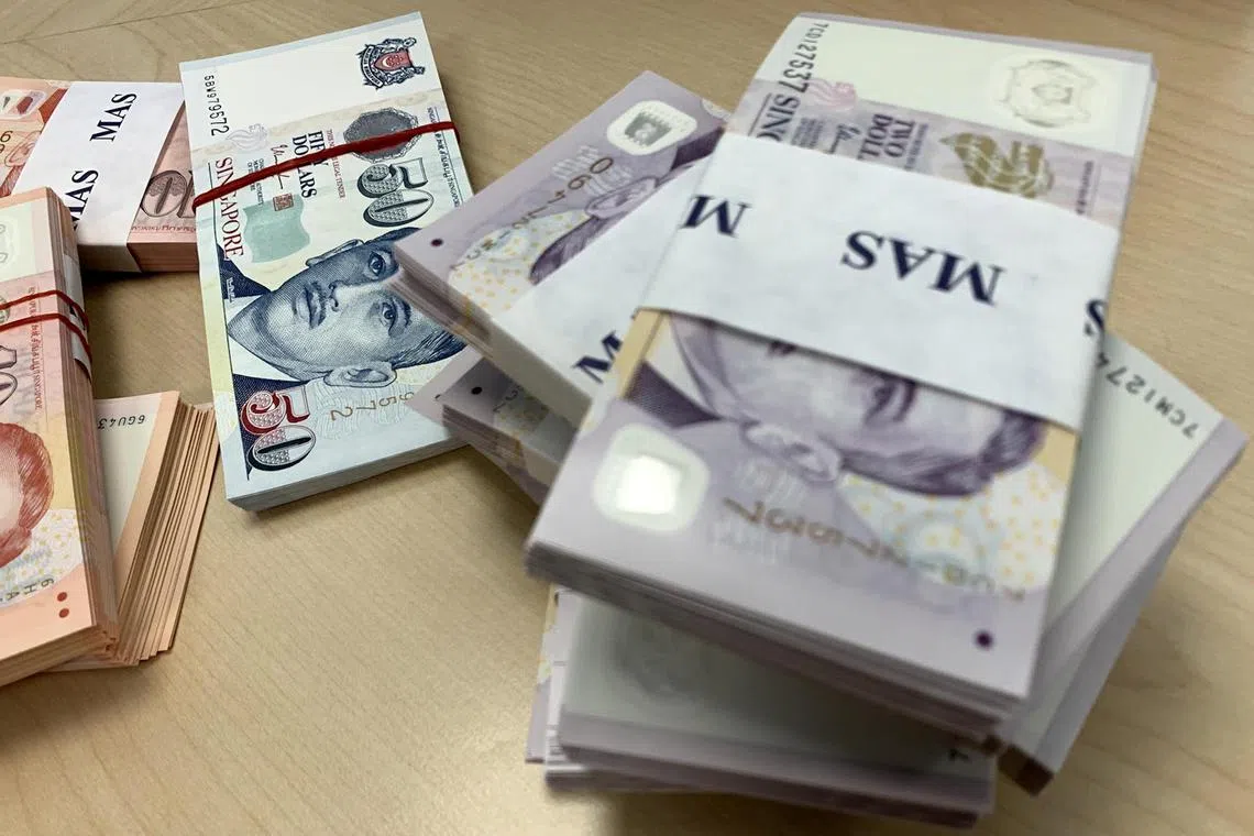 The local currency gained when the US dollar tumbled after the Fed said it had turned a corner in the fight against inflation.