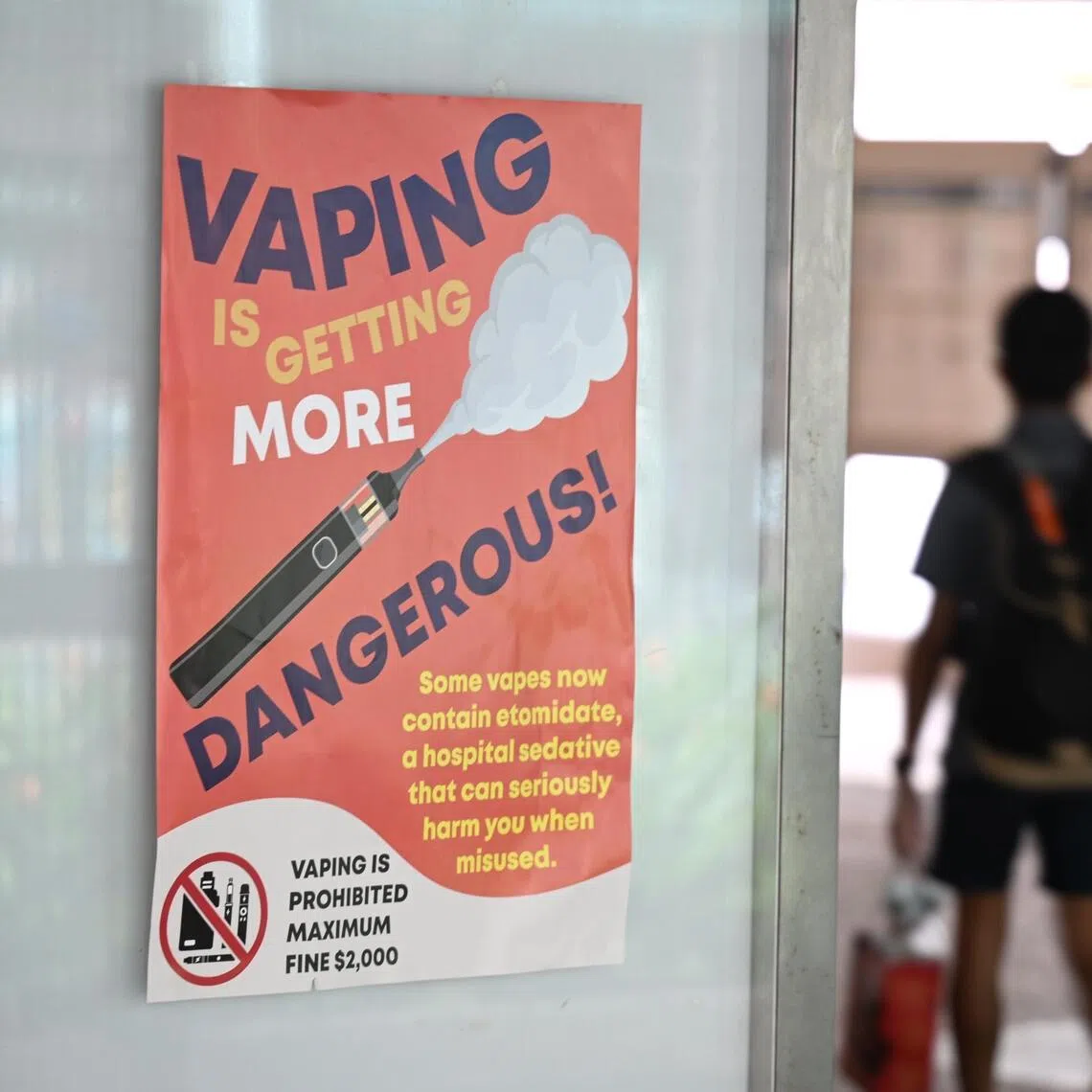 The authorities also announced that a programme for individuals to voluntarily seek help to quit etomidate abuse – called QuitVape – will cease on Sept 1.